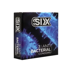 کاندوم سیکس مدل Anti Bacterial بسته 3 عددی