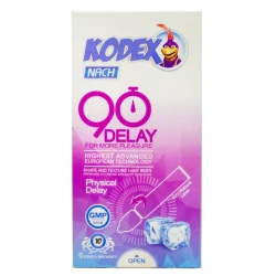 کاندوم ناچ کدکس تاخیری مدل 90DELAY بسته 10 عددی