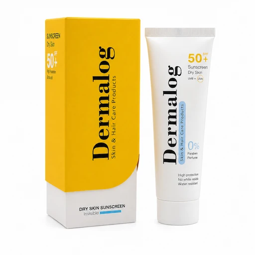 کرم ضد آفتاب درمالوگ مدل بی رنگ با SPF 50 مناسب پوست خشک حجم 50 میلی لیتر - تصویر 2