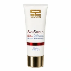  فلوئید ضد آفتاب ساین اسکین مدل ساین شیلد رنگی با SPF 50 مناسب انواع پوست وزن 50 گرم