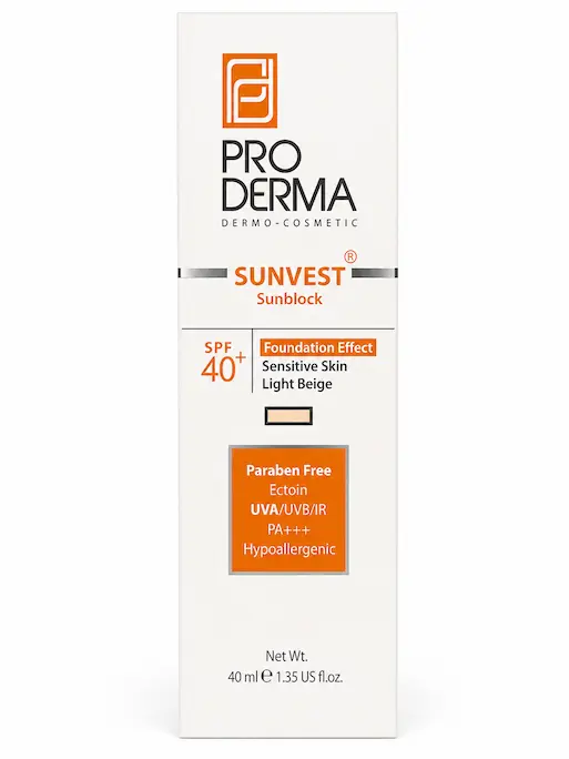 کرم ضد آفتاب پرودرما مدل رنگی بژ روشن با SPF 40 مناسب پوست حساس حجم 40 میلی لیتر - تصویر 2
