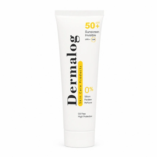 کرم ضد آفتاب درمالوگ مدل بی رنگ با SPF 50 مناسب پوست چرب حجم 50 میلی لیتر