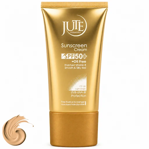 کرم ضد آفتاب ژوت مدل رنگی بژ روشن با SPF 50 مناسب انواع پوست حجم 45 میلی لیتر
