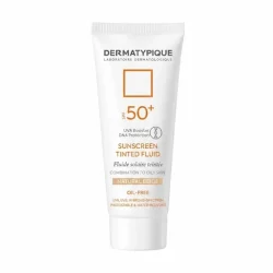  کرم ضد آفتاب درماتیپیک مدل رنگی بژ طبیعی با SPF 50 مناسب پوست چرب حجم 50 میلی لیتر