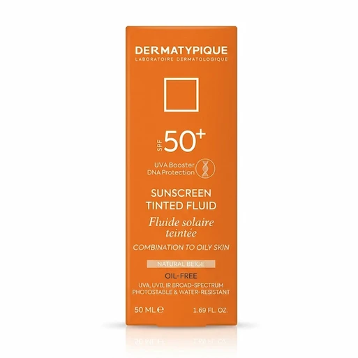 کرم ضد آفتاب درماتیپیک مدل رنگی بژ طبیعی با SPF 50 مناسب پوست چرب حجم 50 میلی لیتر - تصویر 2