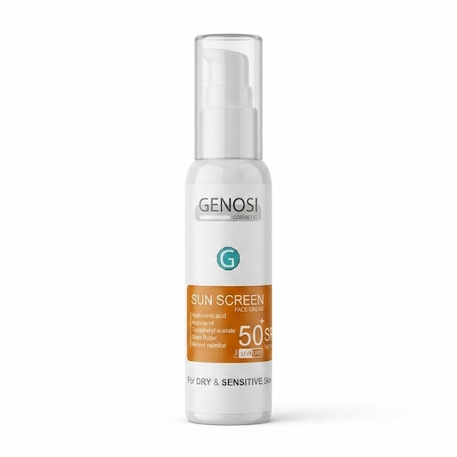 کرم ضد آفتاب گنوسی مدل بی رنگ با SPF 50 مناسب پوست خشک و حساس حجم 40 میلی لیتر