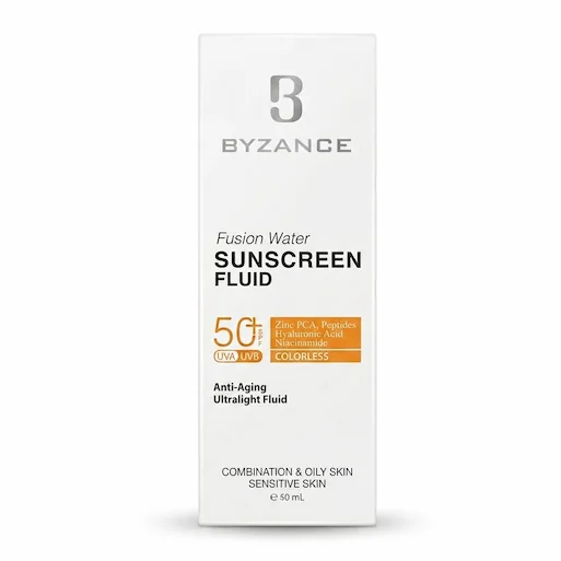 فلوئید ضد آفتاب بیزانس مدل فیوژن واتر با SPF 50 مناسب انواع پوست حجم 50 میلی لیتر - تصویر 2