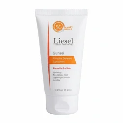  کرم ضد آفتاب لایسل مدل بی رنگ با SPF 50 مناسب پوست خشک و نرمال حجم 40 میلی لیتر