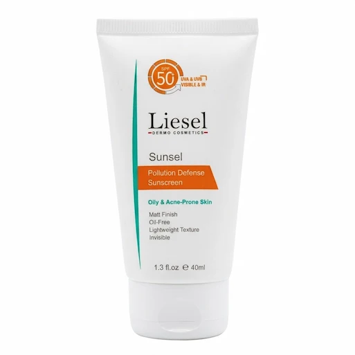 کرم ضد آفتاب لایسل مدل بی رنگ با SPF 50 مناسب پوست چرب حجم 40 میلی لیتر
