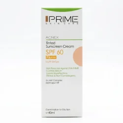  کرم ضد آفتاب پریم مدل رنگی با SPF 60 مناسب پوست چرب حجم 40 میلی لیتر
