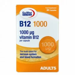 کپسول نرم ویتامین B12 1000 میکروگرم یوروویتال 60 عدد
