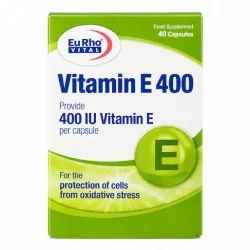 کپسول ویتامین E 400 واحد یوروویتال 40 عدد